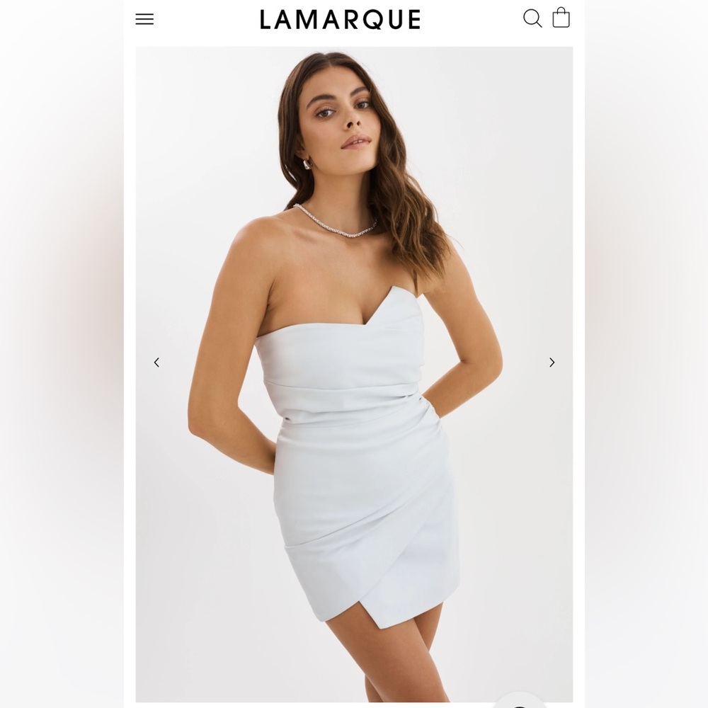 NWT LAMARQUE XANDRA LEATHER DRESS